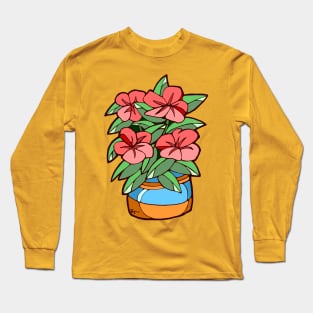 Flowering Potted Plant Long Sleeve T-Shirt